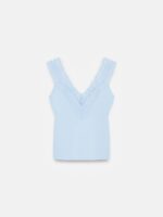 Lace Trim Sleeveless Top - Image 3