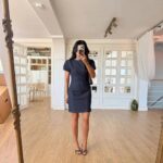 Dark Denim Short Sleeve Dress