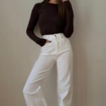 High Waisted Straight Leg Jeans