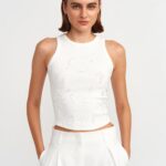 Rhinestones Detailed Top