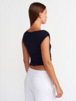 Asymmetrical Sleeveless Ruched Top (Multi-colors) - Image 2