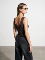 Lace Trim Sleeveless Top - Image 4