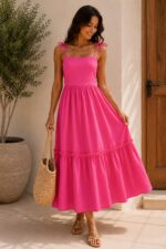 Tie Shoulder Maxi Dress (Multi-Colors)