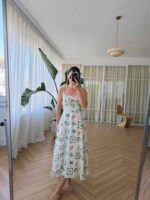 Palm Reverie Botanical Midi Dress