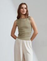 Sleeveless Fitted Tank Top