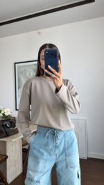 Stone Embellished Basic Blouse