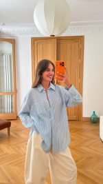 ZR Oversized Striped Shirt