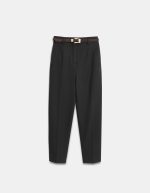 Mom Fit Trousers with velvet belt - Image 2