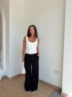 Basic Straight Leg Plush Trousers (Multi-Color)