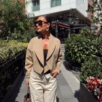 Belted Crop Camel Jacket
