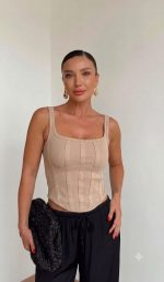 Corset With Back Zipper (Multi-Colors)