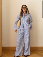 Striped Button-Up Set (Multi-Color) - Image 6