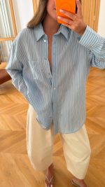 ZR Oversized Striped Shirt - Image 3