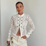 ZR Lace Detail Buttoned Jacket