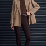 High waisted Flared Trousers with slits