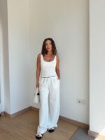 Basic Straight Leg Plush Trousers (Multi-Color) - Image 11
