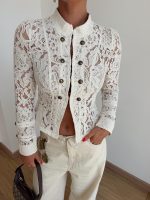 ZR Lace Detail Buttoned Jacket - Image 3