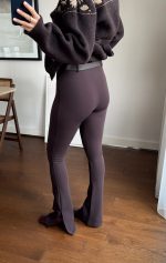 High waisted Flared Trousers with slits - Image 4