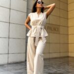 Poplin belted Set