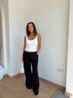 Basic Straight Leg Plush Trousers (Multi-Color) - Image 6