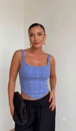 Corset With Back Zipper (Multi-Colors) - Image 2
