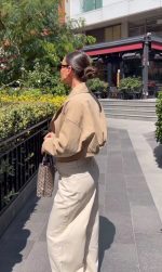 Wide Leg Jeans with Waist Detail - Image 2