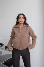 Havan Wool Zip Up Cardigan