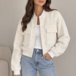 Tweed Bomber Jacket