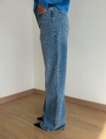 Wide Leg with Rhinestones Jeans - Image 3