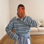 Blue Striped Polo