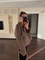Brown Short TrenchCoat - Image 2
