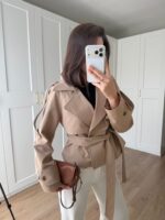 Camel Short TrenchCoat