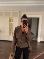 Brown Short TrenchCoat