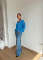 Wide Leg with Rhinestones Jeans