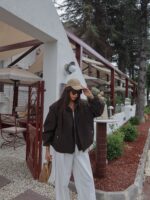 Check Bomber Jacket