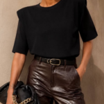 Black Puff sleeve Sweater
