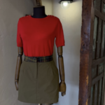 Tartan Belt Mini Skirt