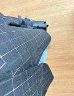 Black Plaid Oversized Blazer - Image 3