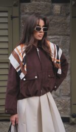 Brown Suede Oversized Jacket
