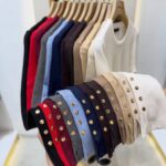Round Neck Basic with Gold Buttons (Multi-colors)