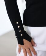 Round Neck Basic with Gold Buttons (Multi-colors) - Image 4