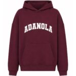Adanola Burgundy Logo Hoodie