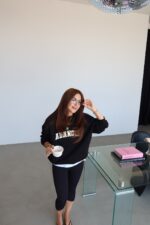 Adanola Oversized Sweatshirt Navy & Black - Image 2