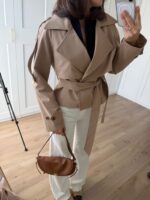 Camel Short TrenchCoat - Image 3