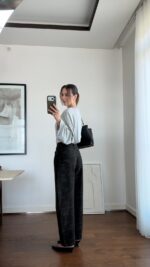 HIGH WAISTED PATTERNED BARREL FIT JEANS - Image 2